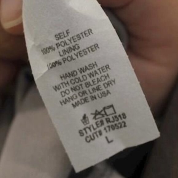 By Together Womens Gray Floral Ruffle Bell Sleeve Sz L - Picture 4 of 4